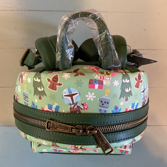 NWT Star Wars Mandalorian Christmas Loungefly - Picture 8 of 14